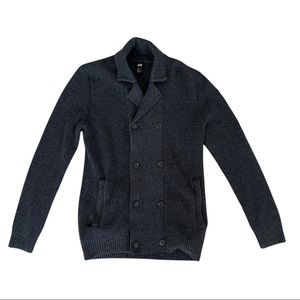 H&M Knit Pea Coat Style Sweater (Button Down)